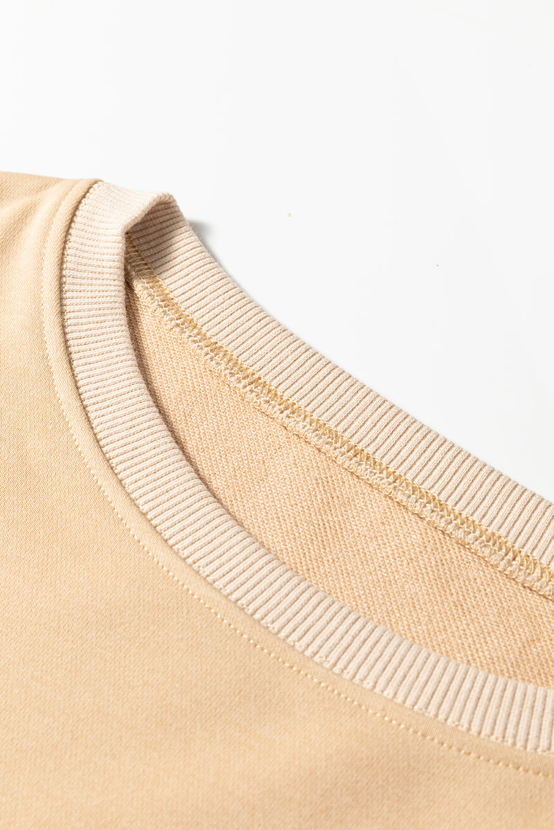 Exposed Seam Floral Mixed Patchwork Relaxed Plus Size Top