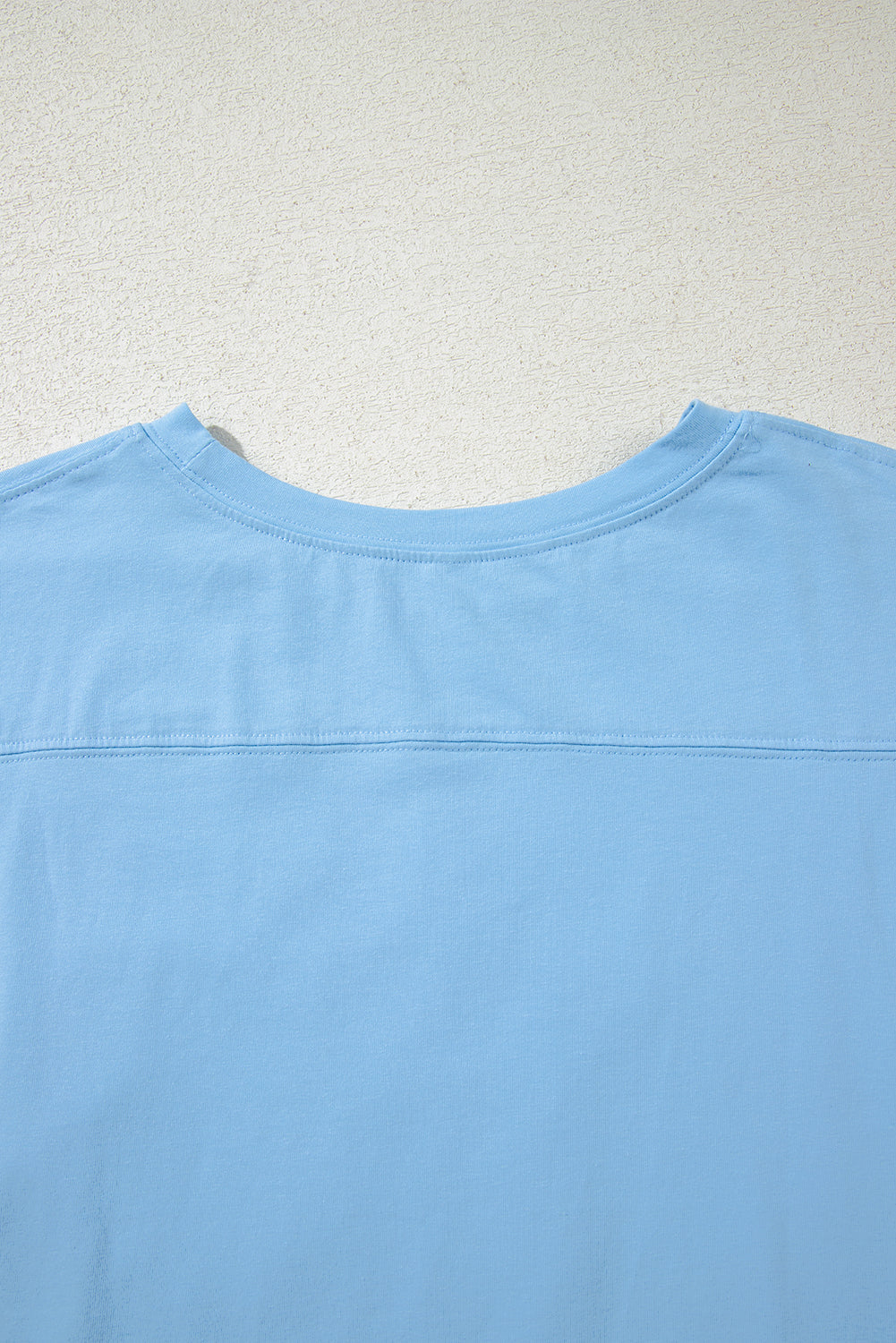 Frayed Denim Star Patched Oversize T Shirt