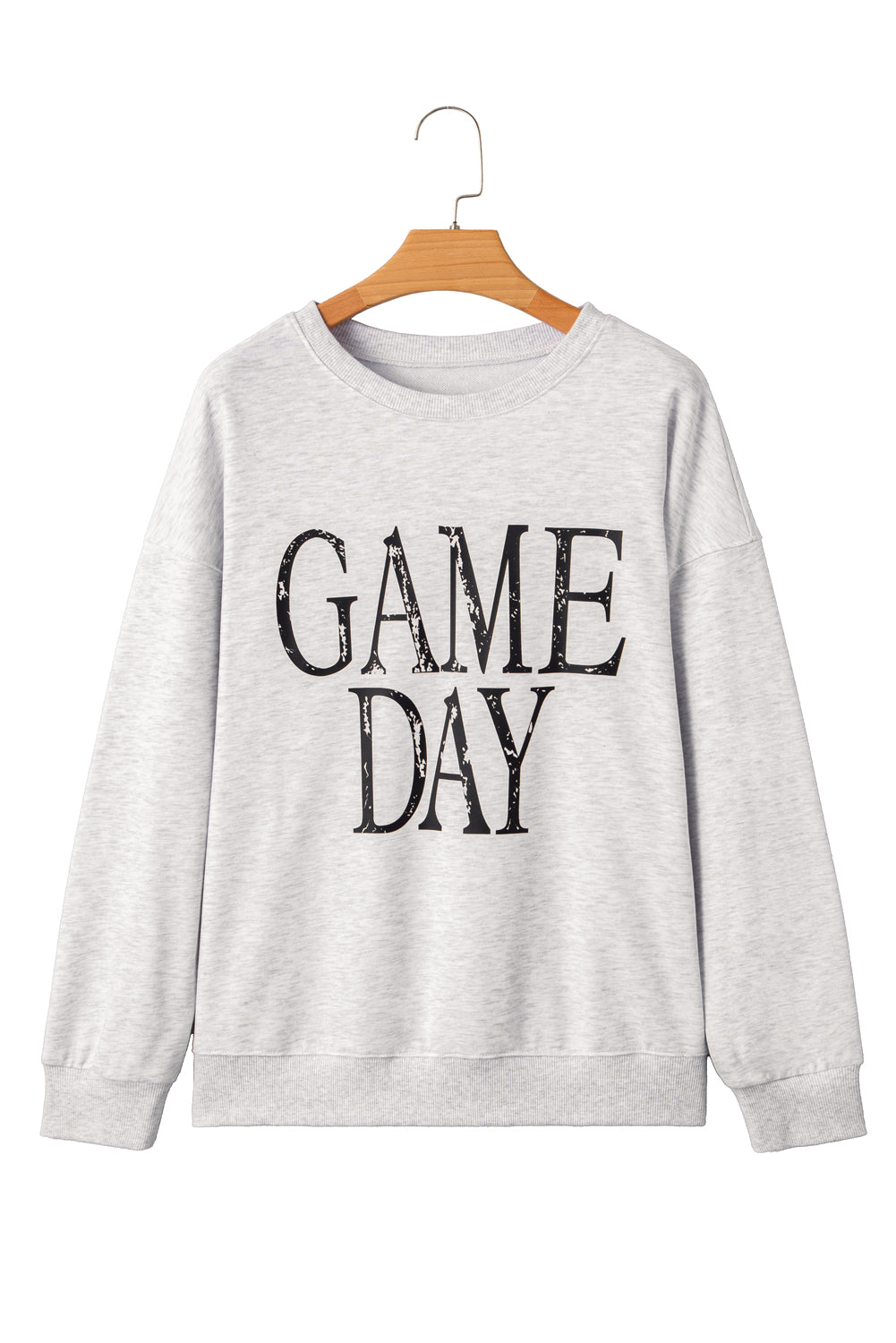 Vintage Washed GAME DAY Graphic Baggy Sweatshirt