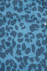 Leopard Print Straight Loose Jeans