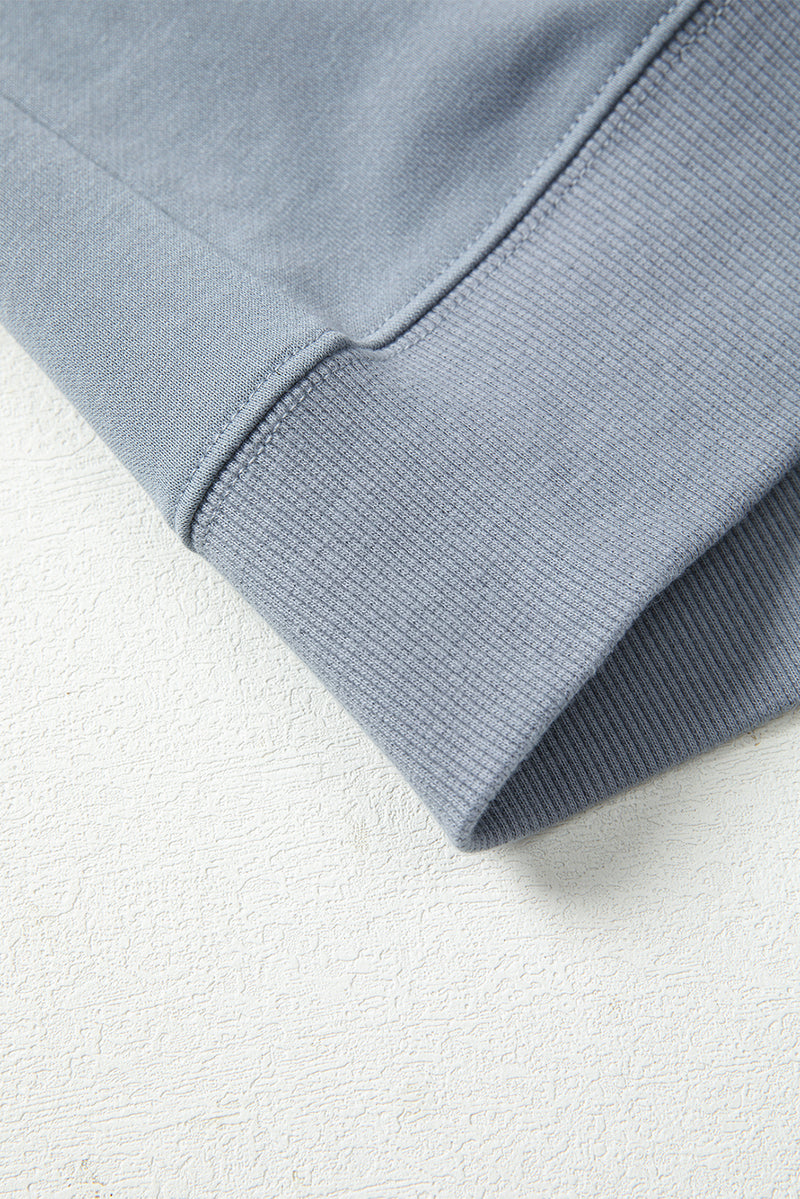 Sleet GAME DAY Checkered Letter Graphic Oversize Sweatshirt