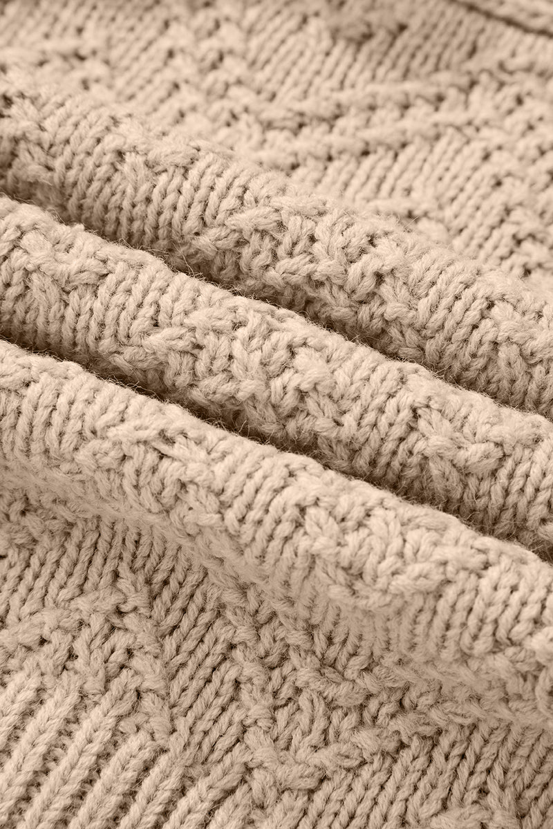 Pearl Embellished Button Front V Neck Sweater Cardigan