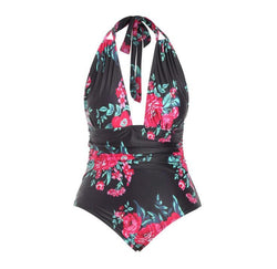 Floral Plus Size Printed one-piece swimsuit