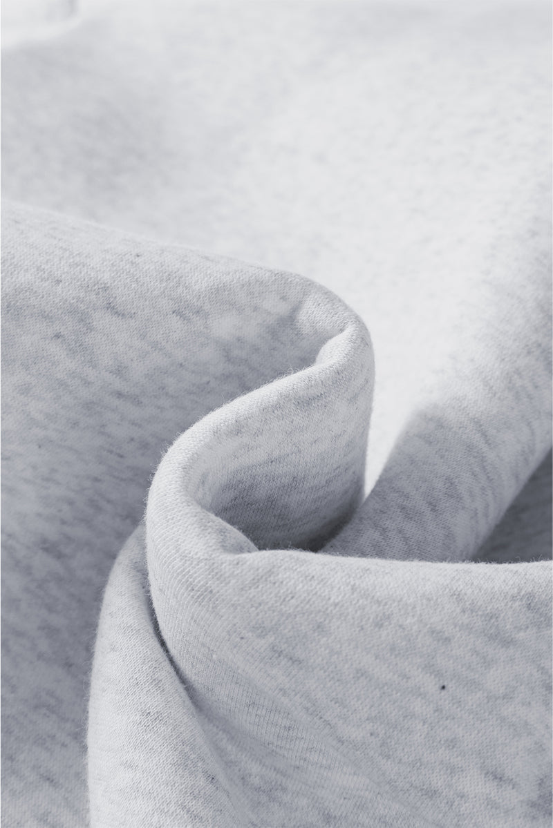 Contrast Color Banding Patchwork Puff Sleeve Loose Sweatshirt