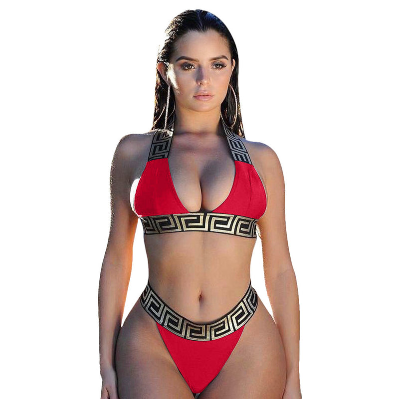 Printed Bikini Two Piece One Piece