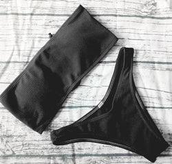 Solid Color Bikini set ladies swimwear