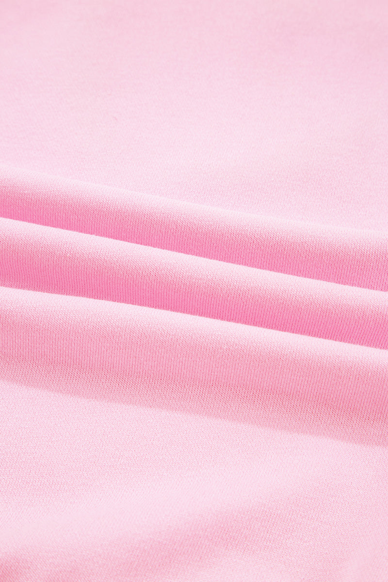 Phalaenopsis Chenille Heart Pattern Casual 2pcs Pants Set