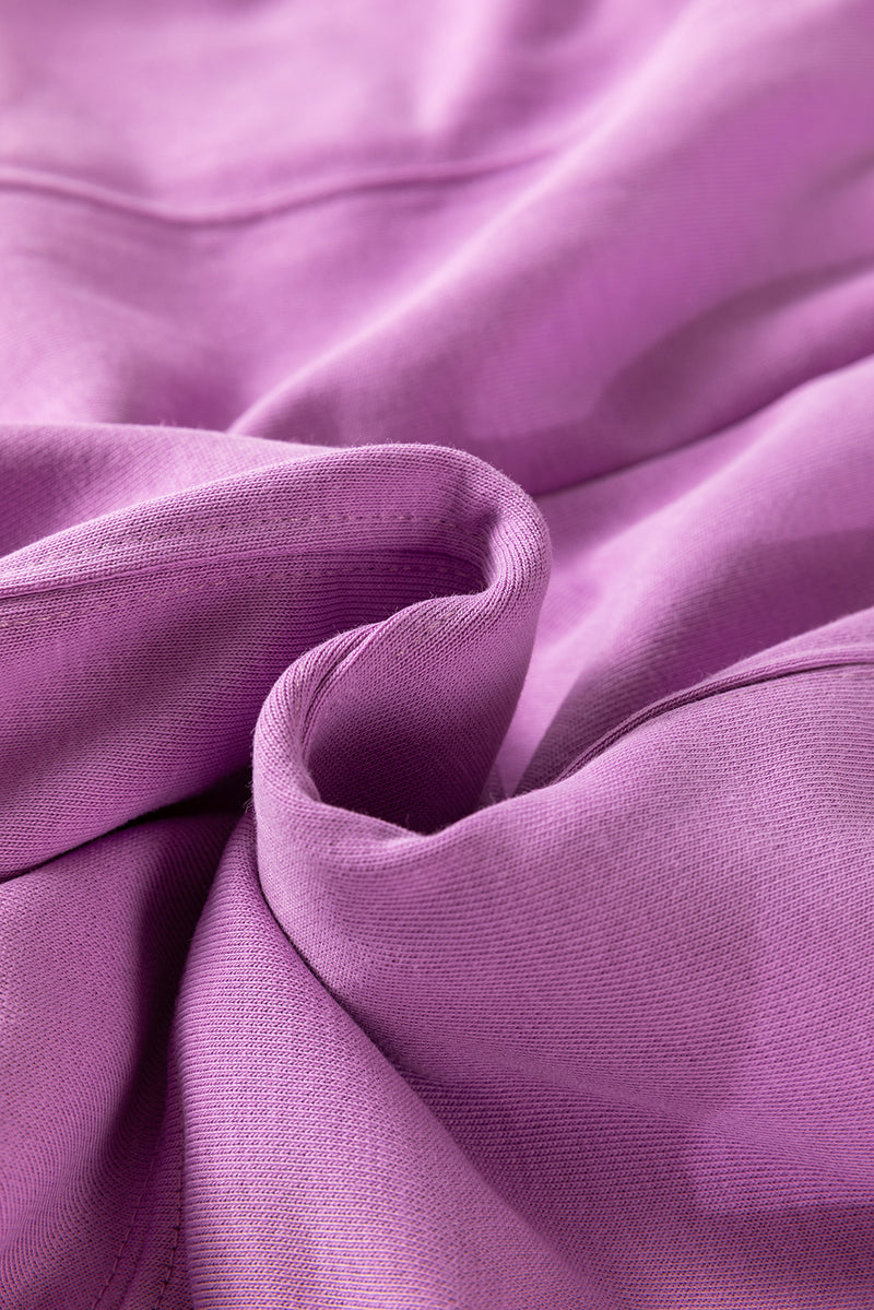 Drawstring Waist Patchwork Solid Color Jogger Pants