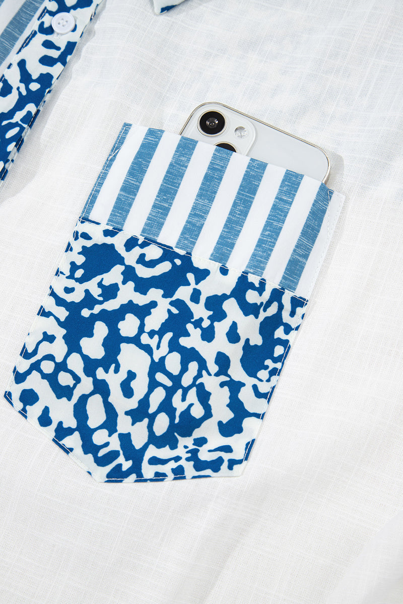 Leopard Striped Western Casual Shirt