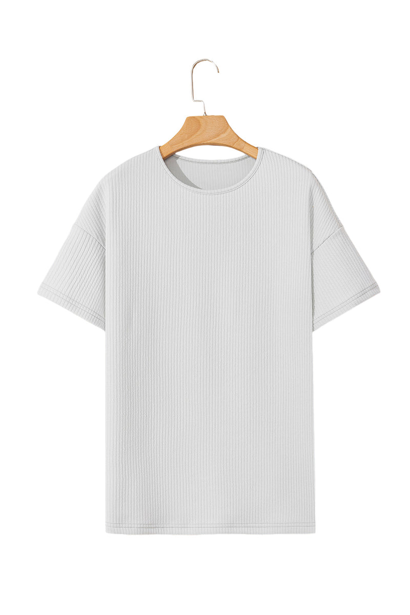 Textured Loose T Shirt