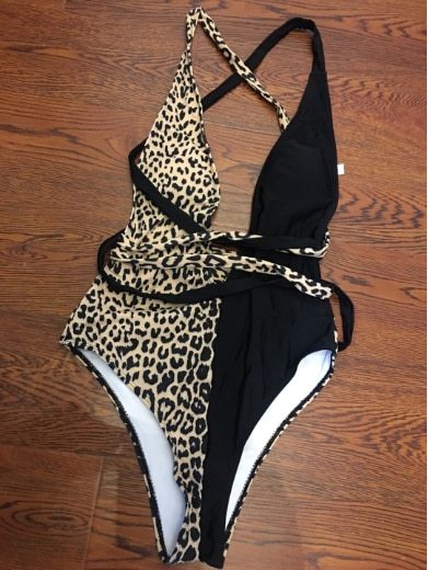 Animal Print one piece swimwuit