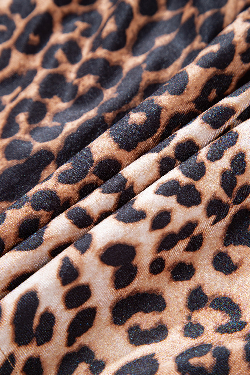 Leopard Tiered Patchwork Hot Mini Skirt