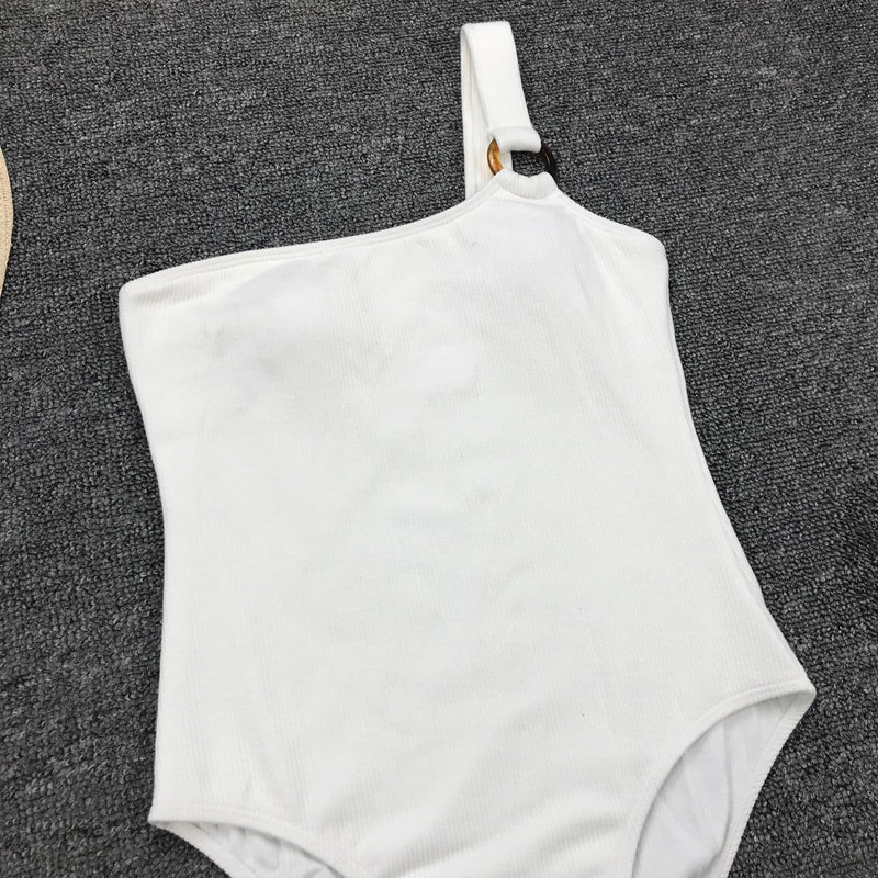 Solid color One-piece bikini swimsuit