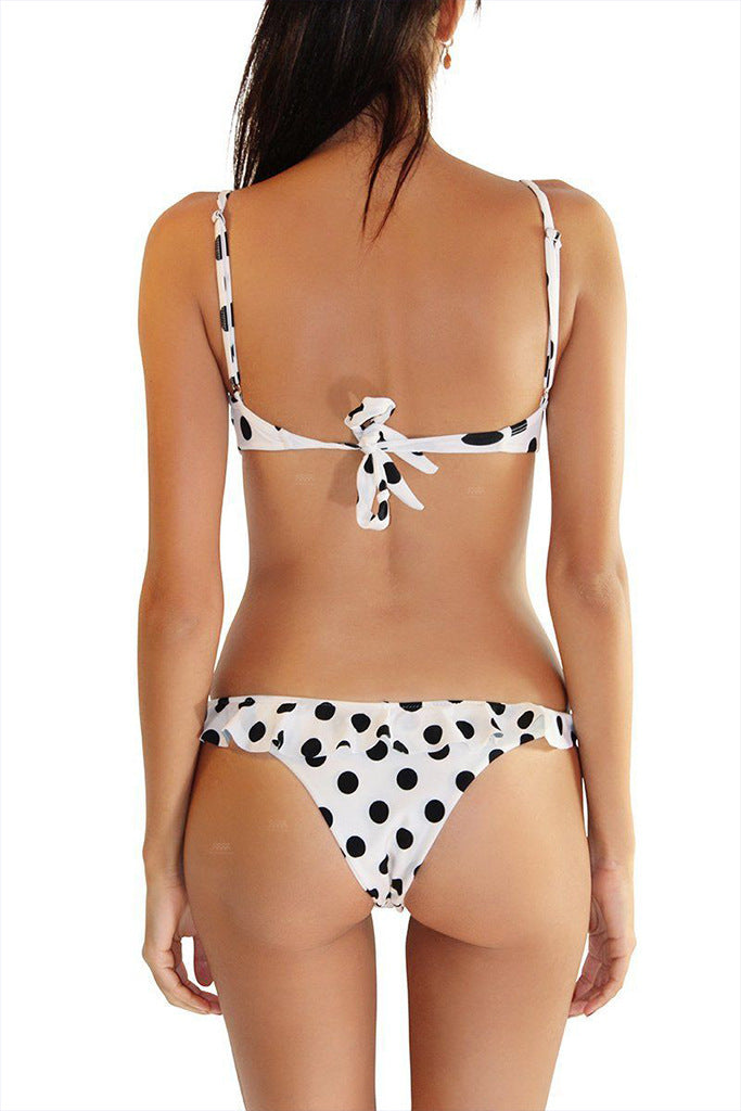 Polka Dot underwire bikini swimwear