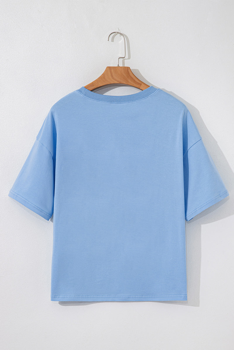 Loose Flag Bow Graphic Crewneck Tee