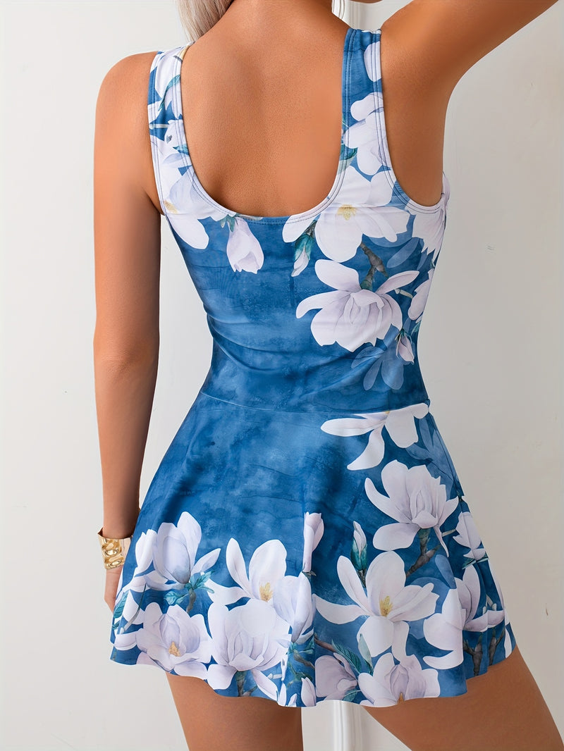 Vest Skirt Asymmetrical, Vacation Style Swimsuit