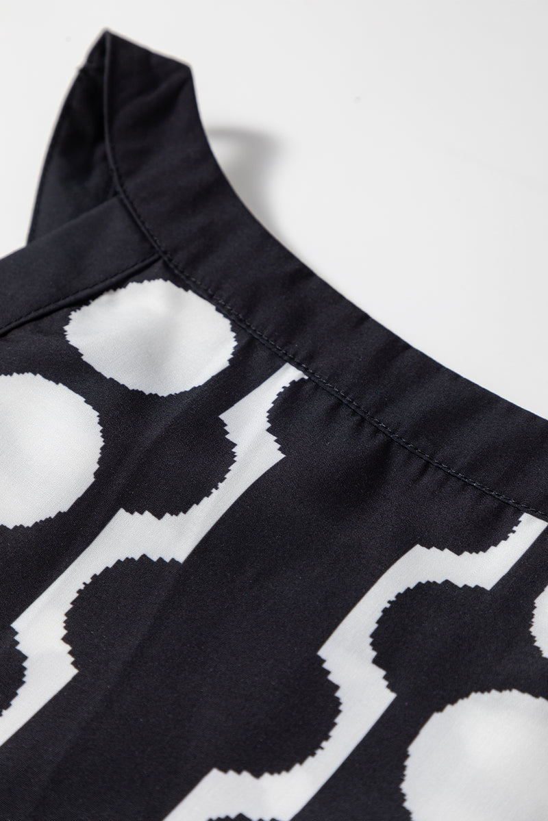 Abstract Dot Flower Print Tank Top