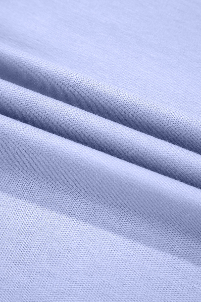 Floral Patched Half Sleeve Tunic Top