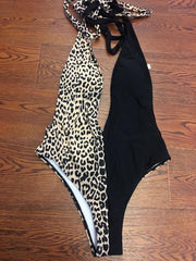 Animal Print one piece swimwuit