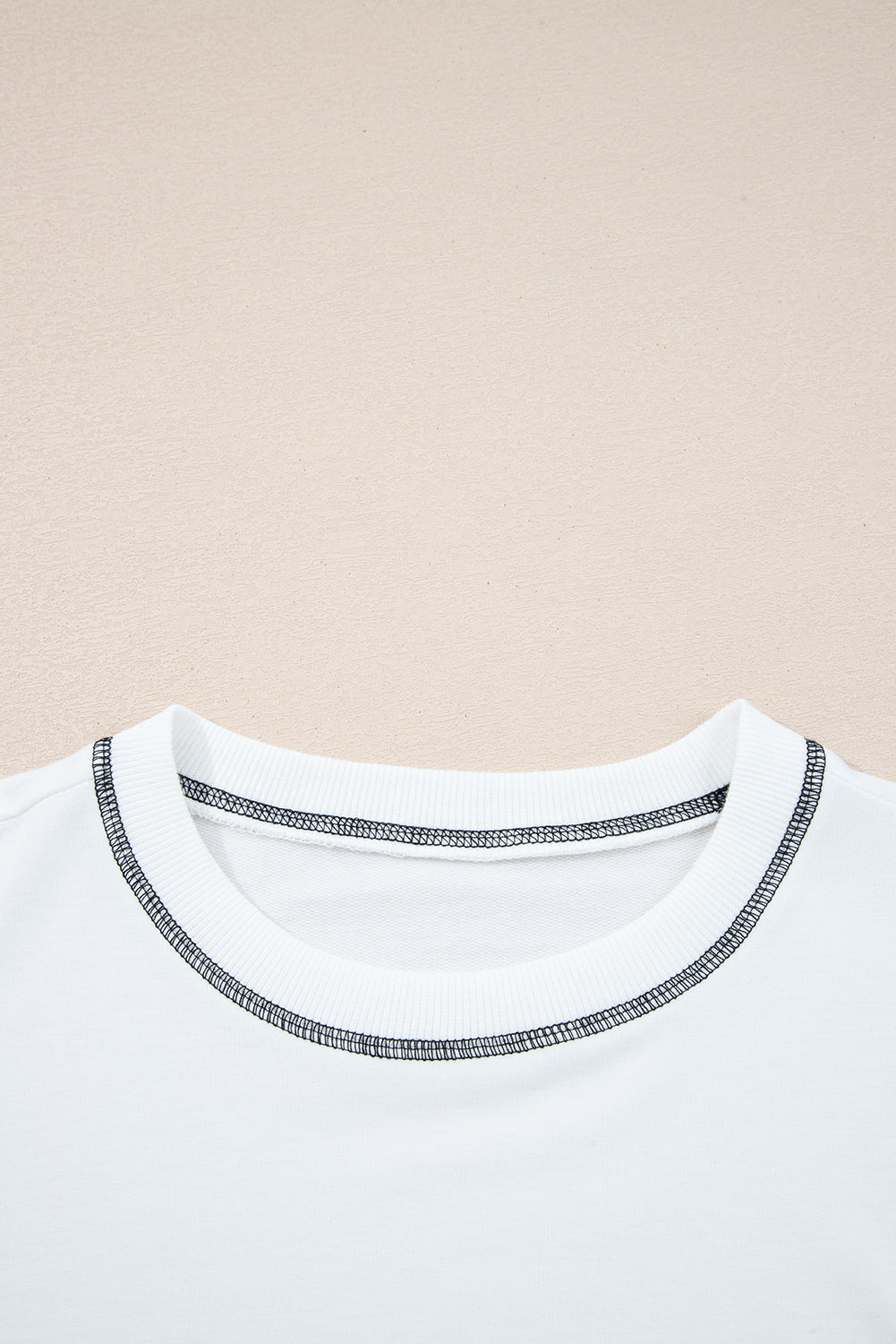 Stripe Colorblock Patchwork Contrast Stitching Oversize Sweatshirt