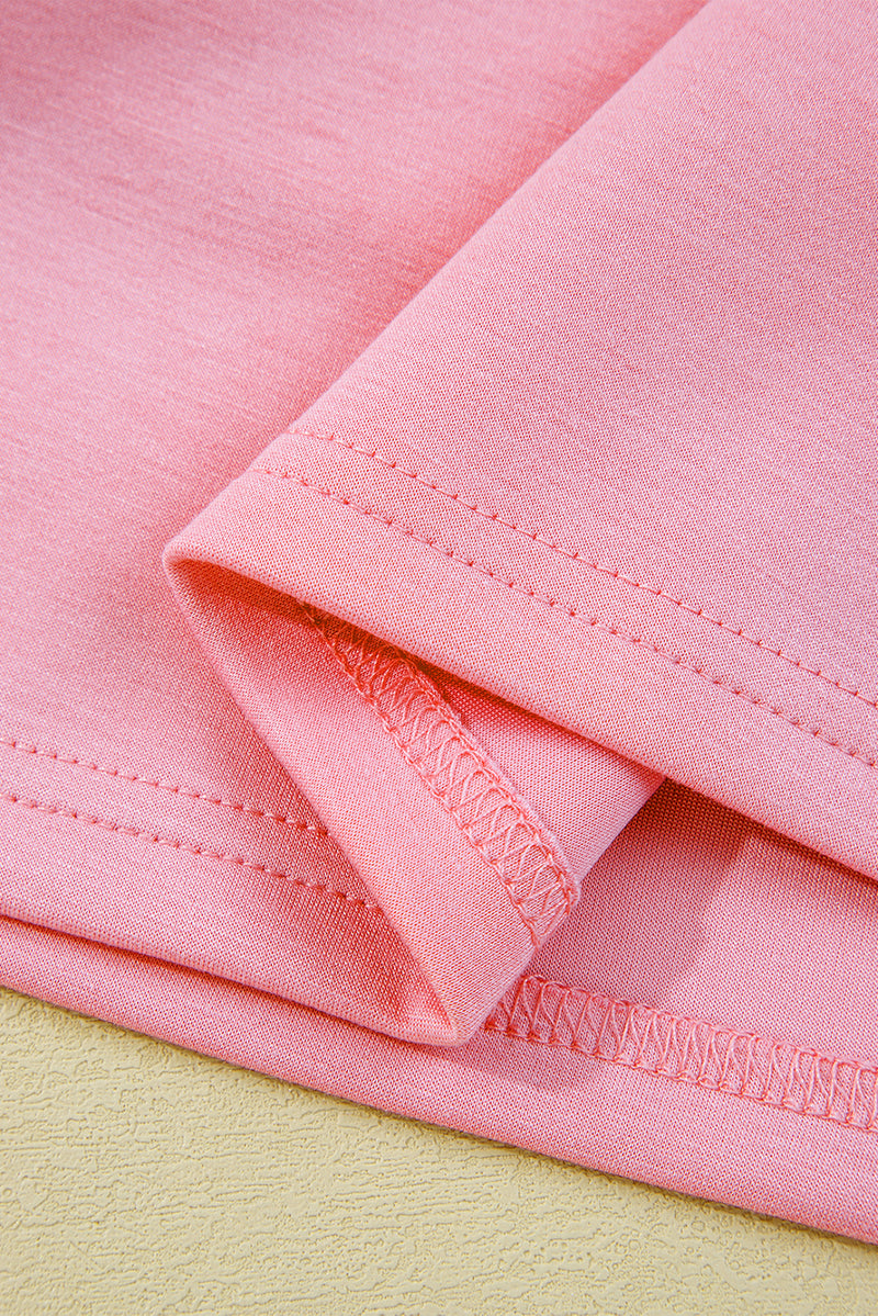 Half Zip Sporty Pullover Mini Skirt 2pcs Outfit