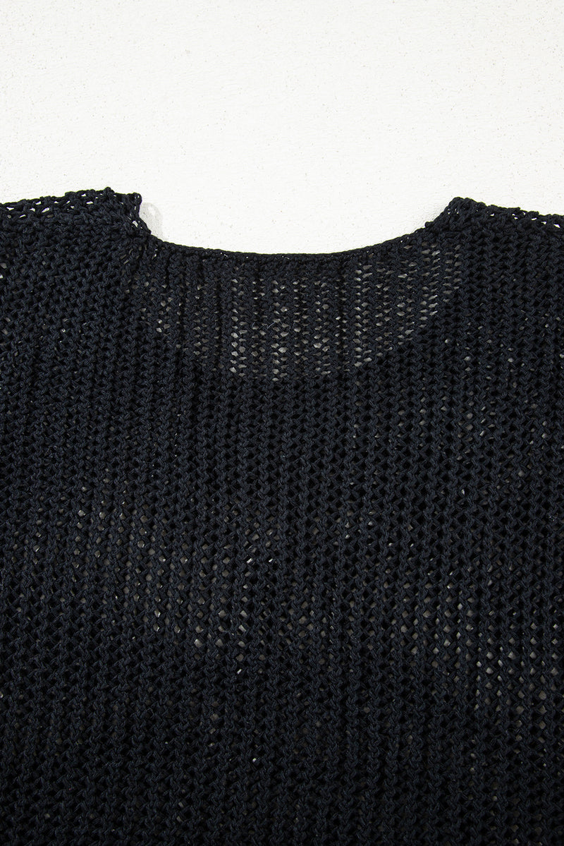 Crochet Hollow-out Jumper Top Sweater