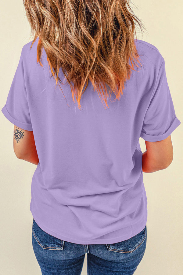 Boo Checkered Bow Ghost Halloween Graphic Tee