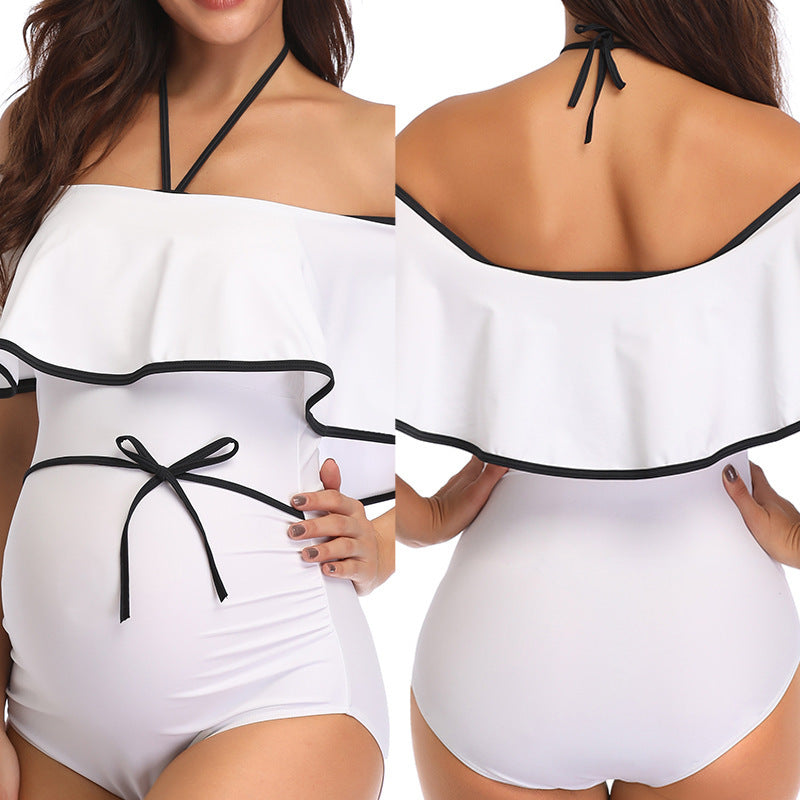 Maternity One-Piece Beach Swimsuit