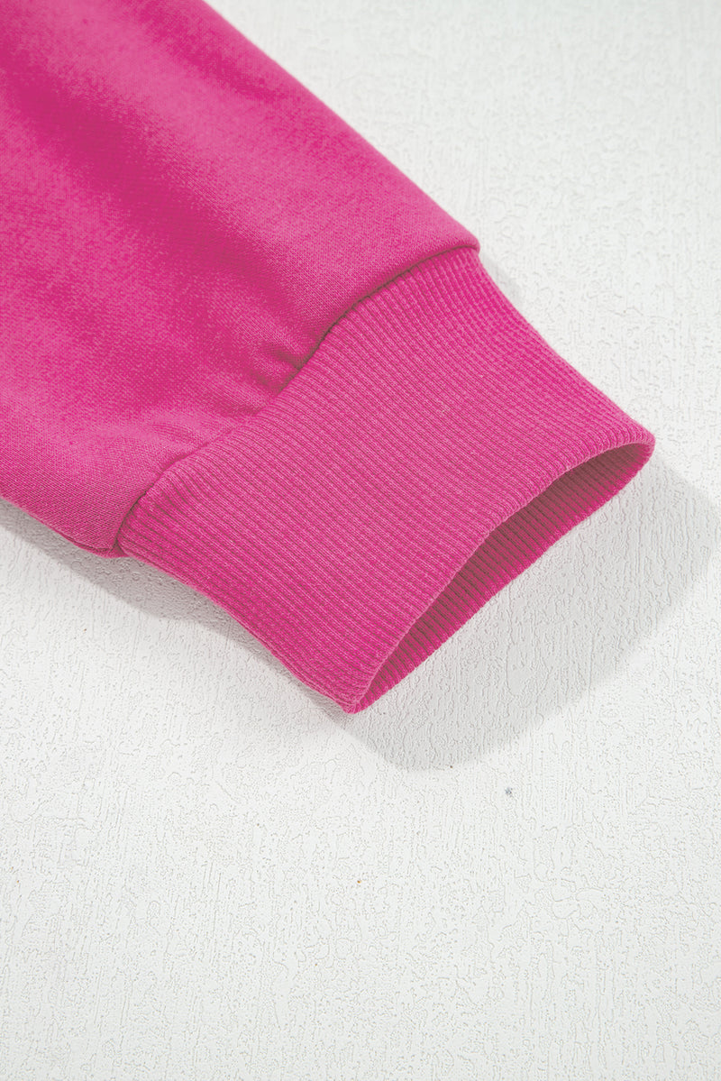 Varsity Striped Detail Drop Shoulder Oversized Sweatshirt