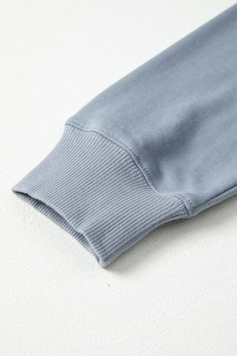 Sleet GAME DAY Checkered Letter Graphic Oversize Sweatshirt