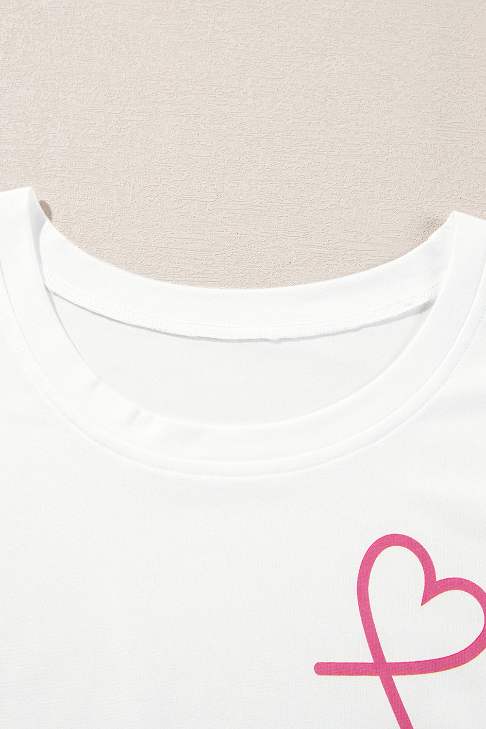 Ruffled Tank Top And Heart Print Pants Lounge Set