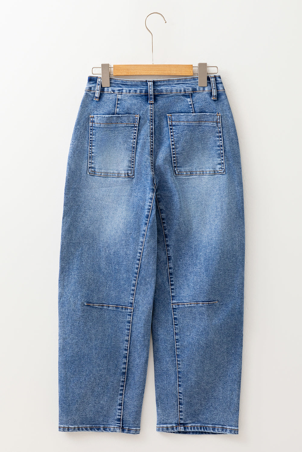 High Waist Straight Leg Ankle Jeans