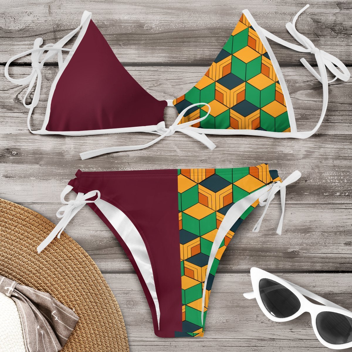 Anime style Summer Bikini Swimsuit Outfit Women