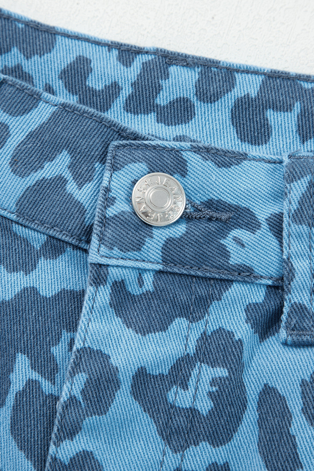 Leopard Print Straight Loose Jeans