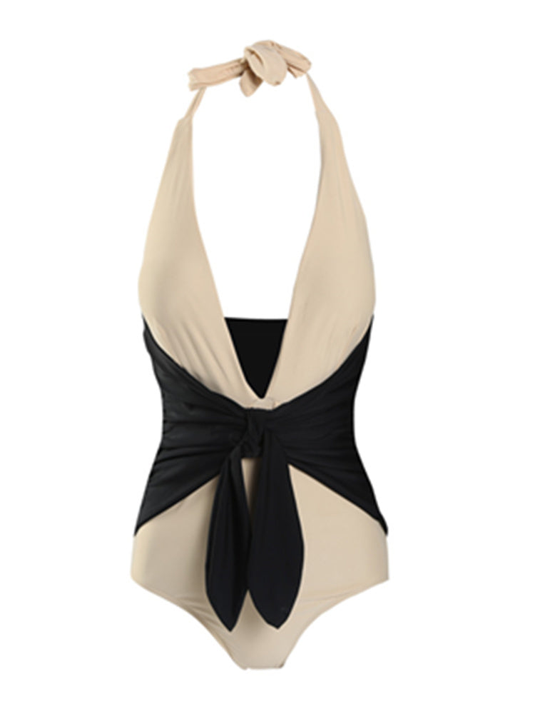 Women's retro one-piece bikini
