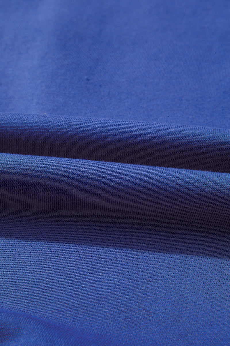 Varsity Striped Detail Drop Shoulder Oversized Sweatshirt