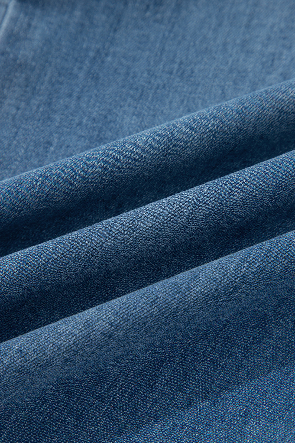 Multi Buttons High Waist Wide Leg Jeans With Pockets