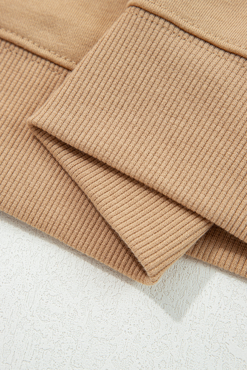 Varsity Striped Detail Drop Shoulder Oversized Sweatshirt