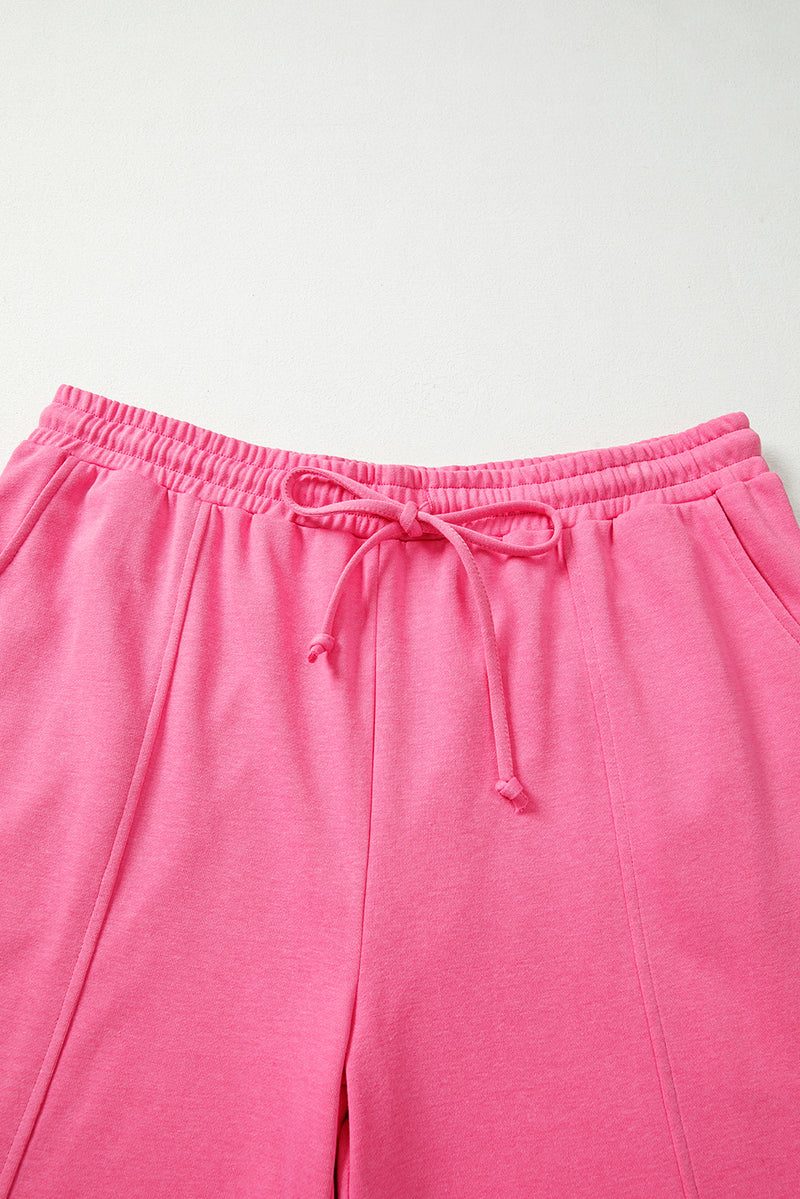 Plus Size Henley Drop Shoulder Pullover and Jogger Pants Two Piece Set