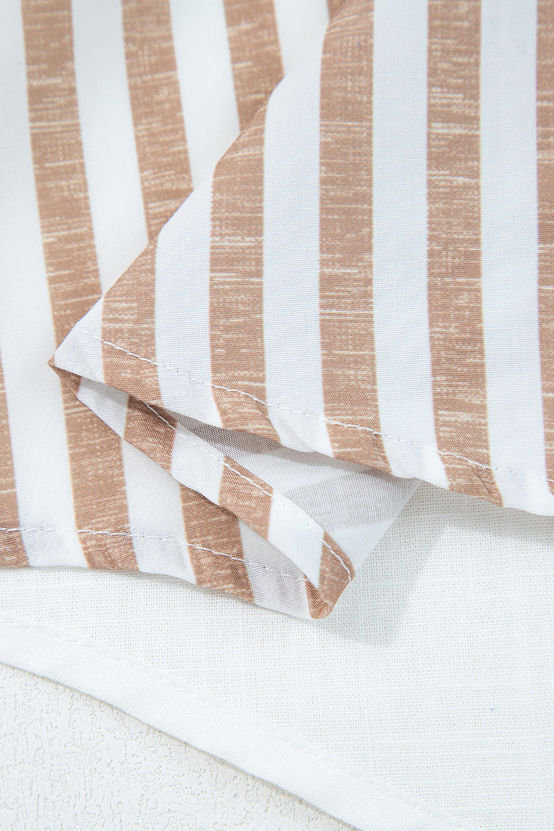 Leopard Striped Western Casual Shirt