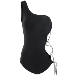 New Bikini Ins One-shoulder Sexy Strappy Swimsuit Women