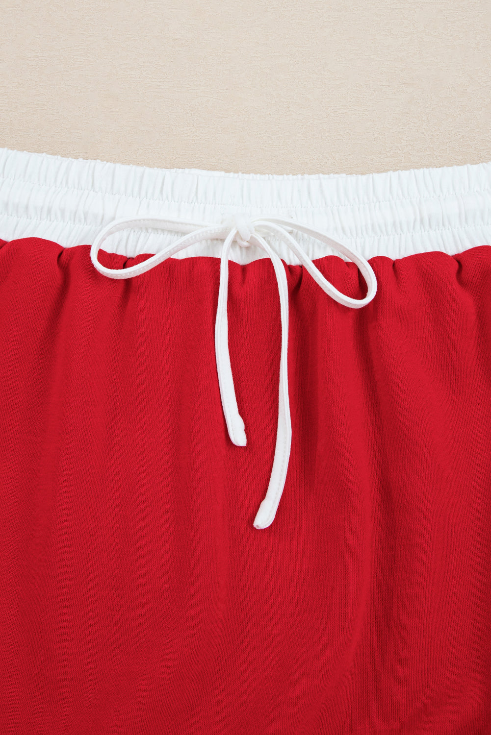 Varsity Stripe Detail Drop Shoulder Pullover Mini Skirt Set
