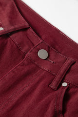 Dahlia Loose Straight High Waist Solid Color Jeans