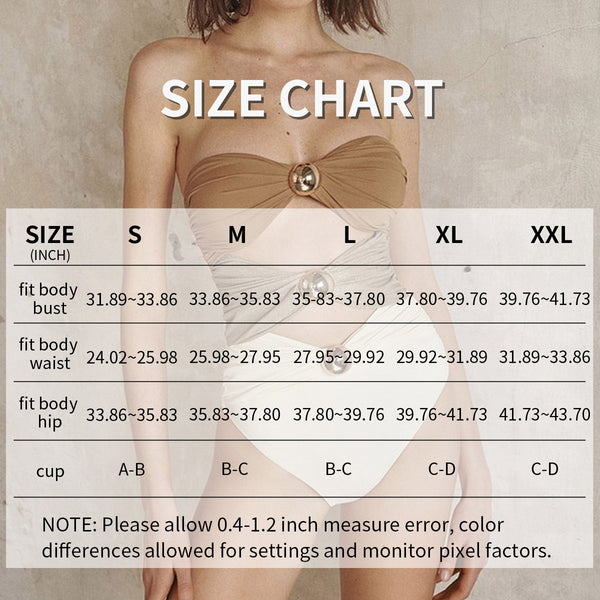 Cut Out Color block One Piece Swimsuit Ruched Swimwear Bathing Suit With Removable Straps