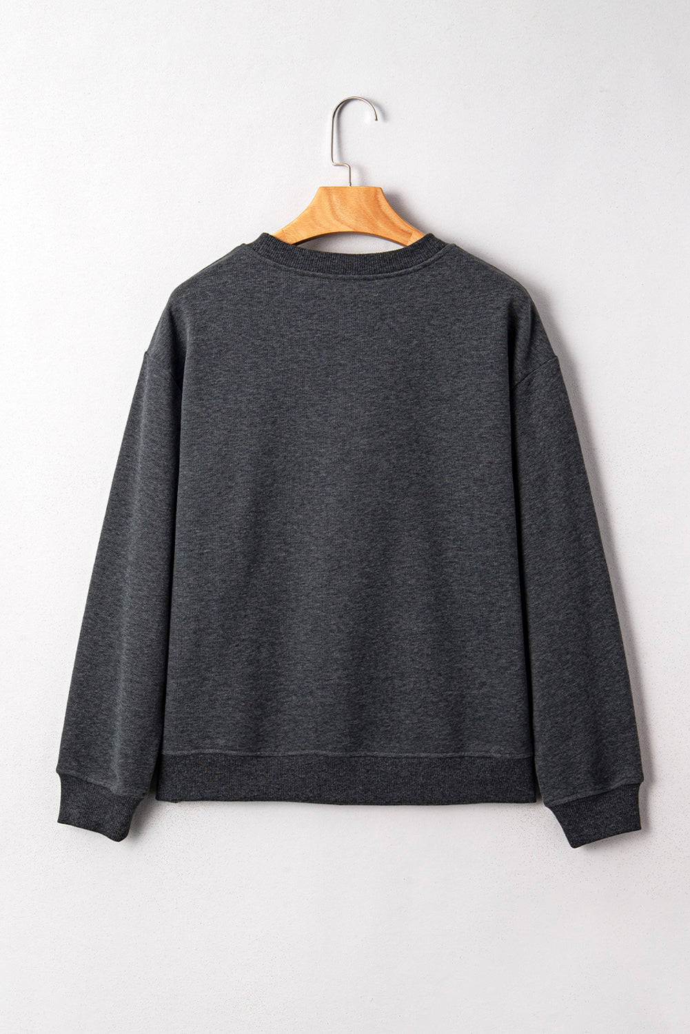 Grey Cowboy Queen Card Drop Shoulder Graphic Sweatshirt