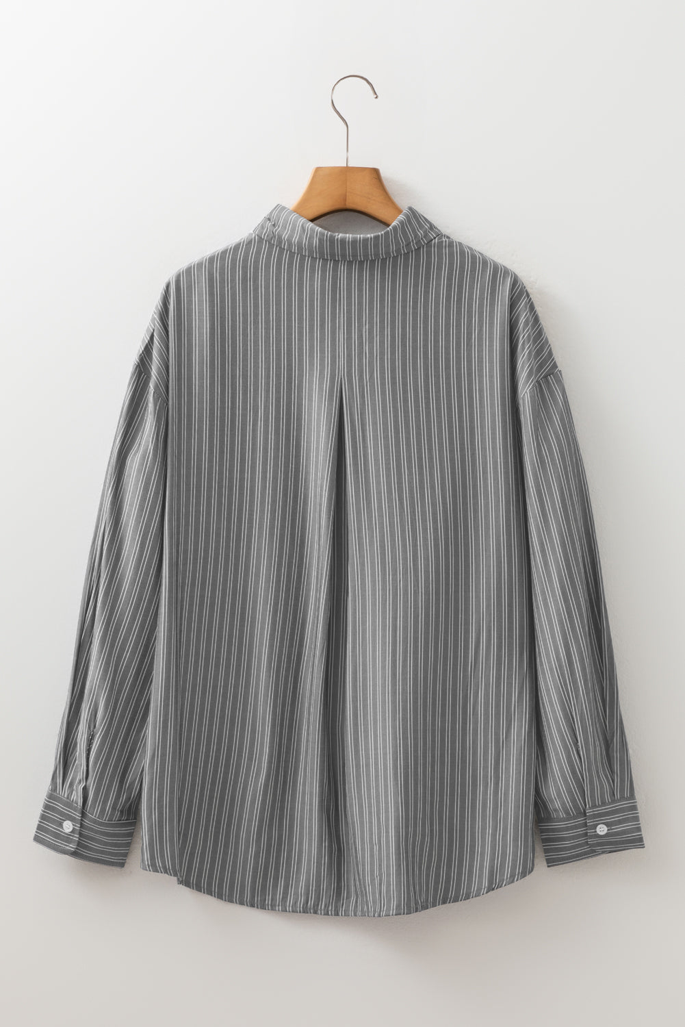 Stripe Button Up Oversized Casual Shirt