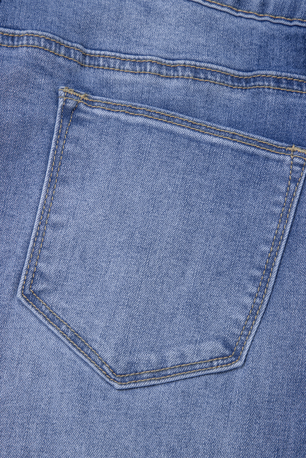 Tailored Center Seam Detail Straight Loose High Rise Jeans