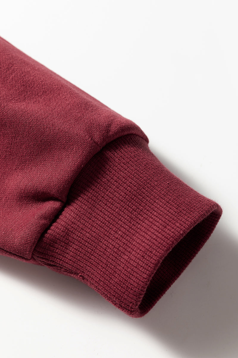 Varsity Striped Detail Drop Shoulder Oversized Sweatshirt