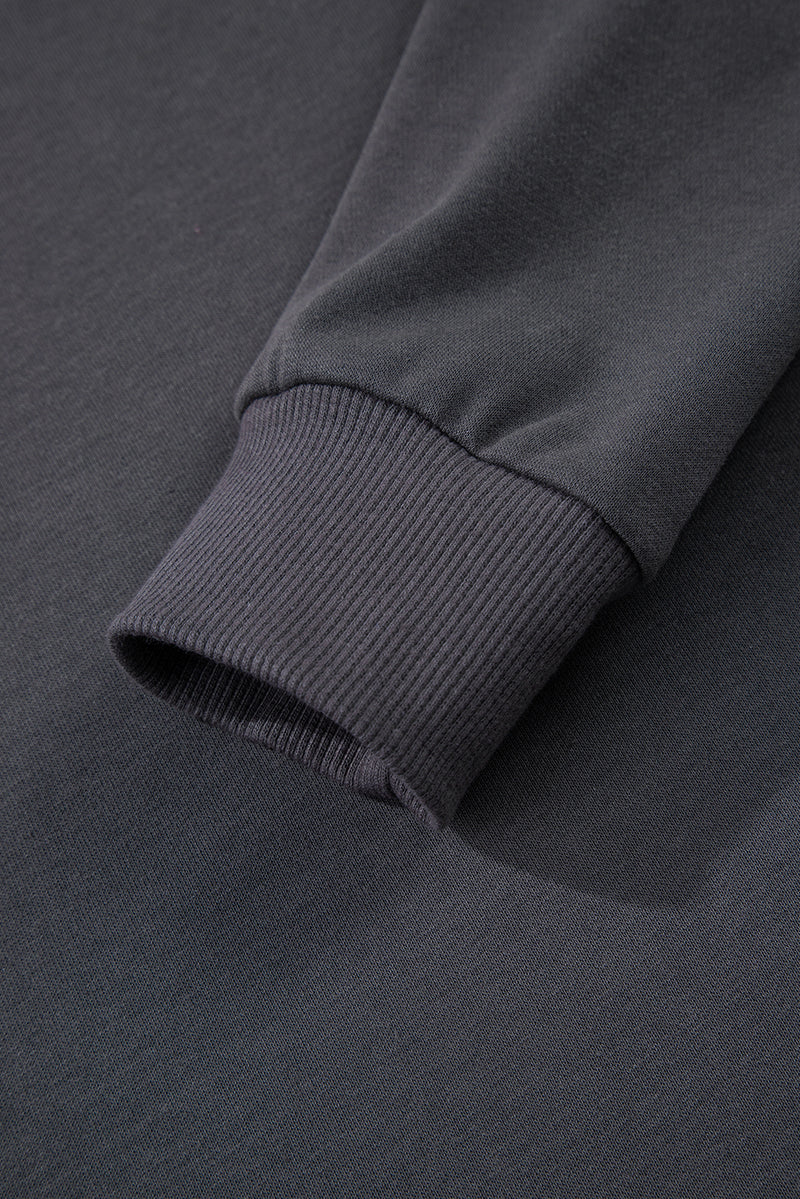 Varsity Striped Detail Drop Shoulder Oversized Sweatshirt