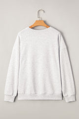 Vintage Washed GAME DAY Graphic Baggy Sweatshirt